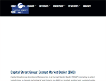 Tablet Screenshot of capitalstreetgroup.com